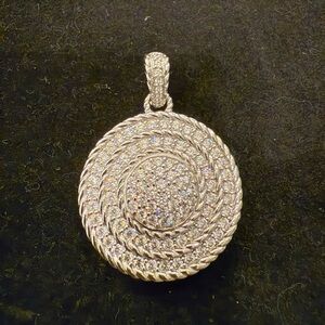 Judith Ripka round diamonique enhancer